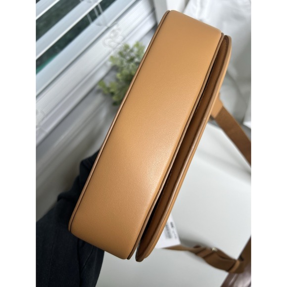 Lululemon Cactus Leather Mini Shoulder Crossbody Bag Chestnut Brown Purse Pocket - Picture 9 of 15